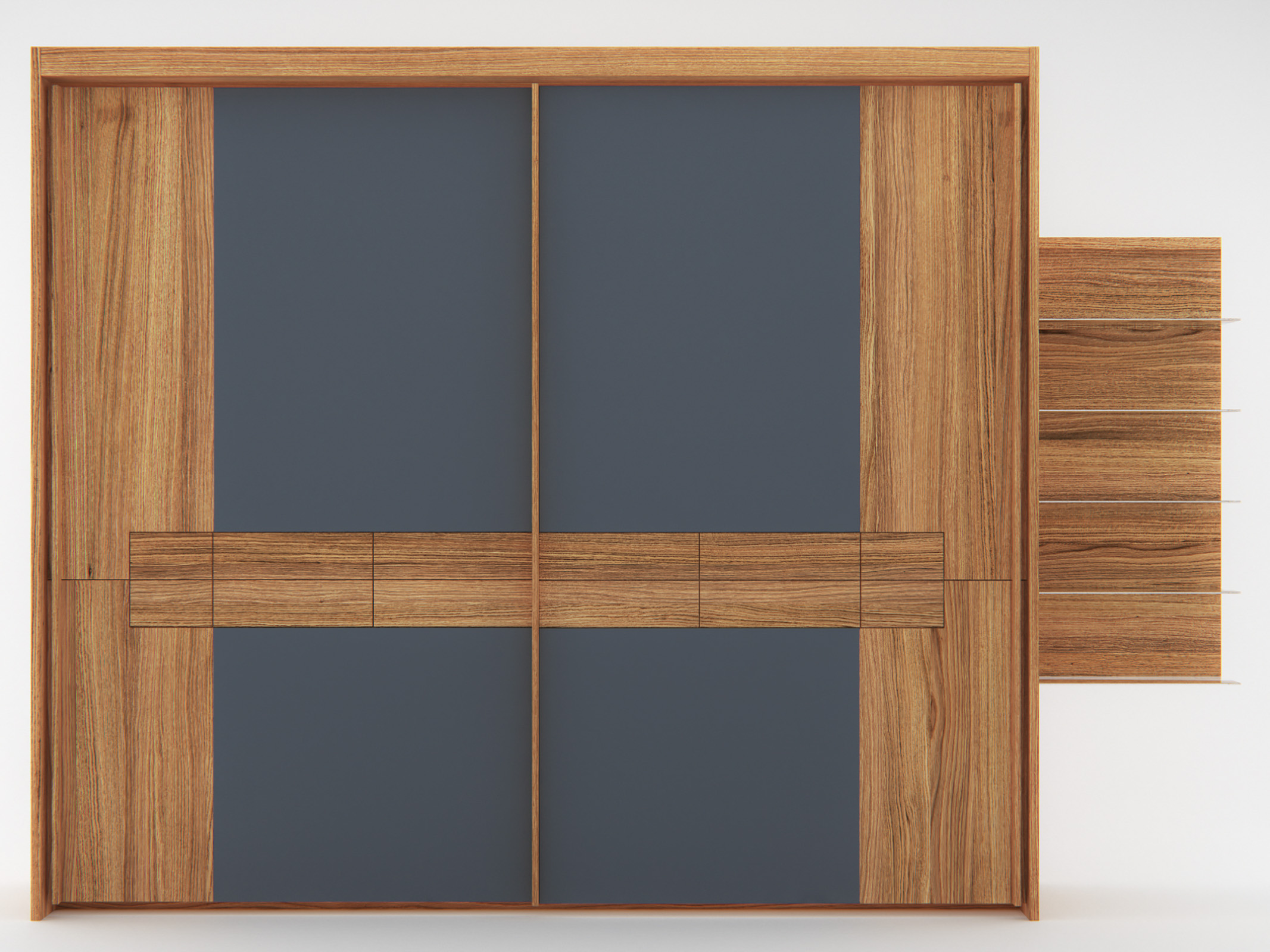 3D-Visualisierung Schlafzimmerschrank