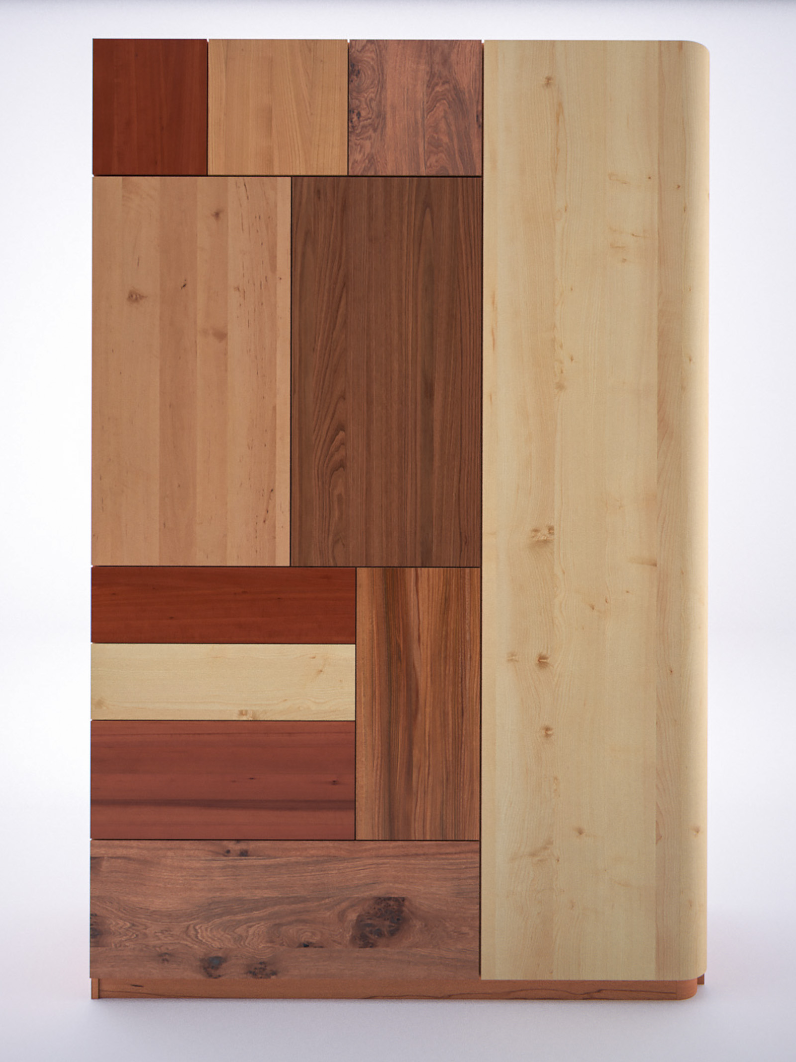 3D-Visualisierung Garderobenschrank