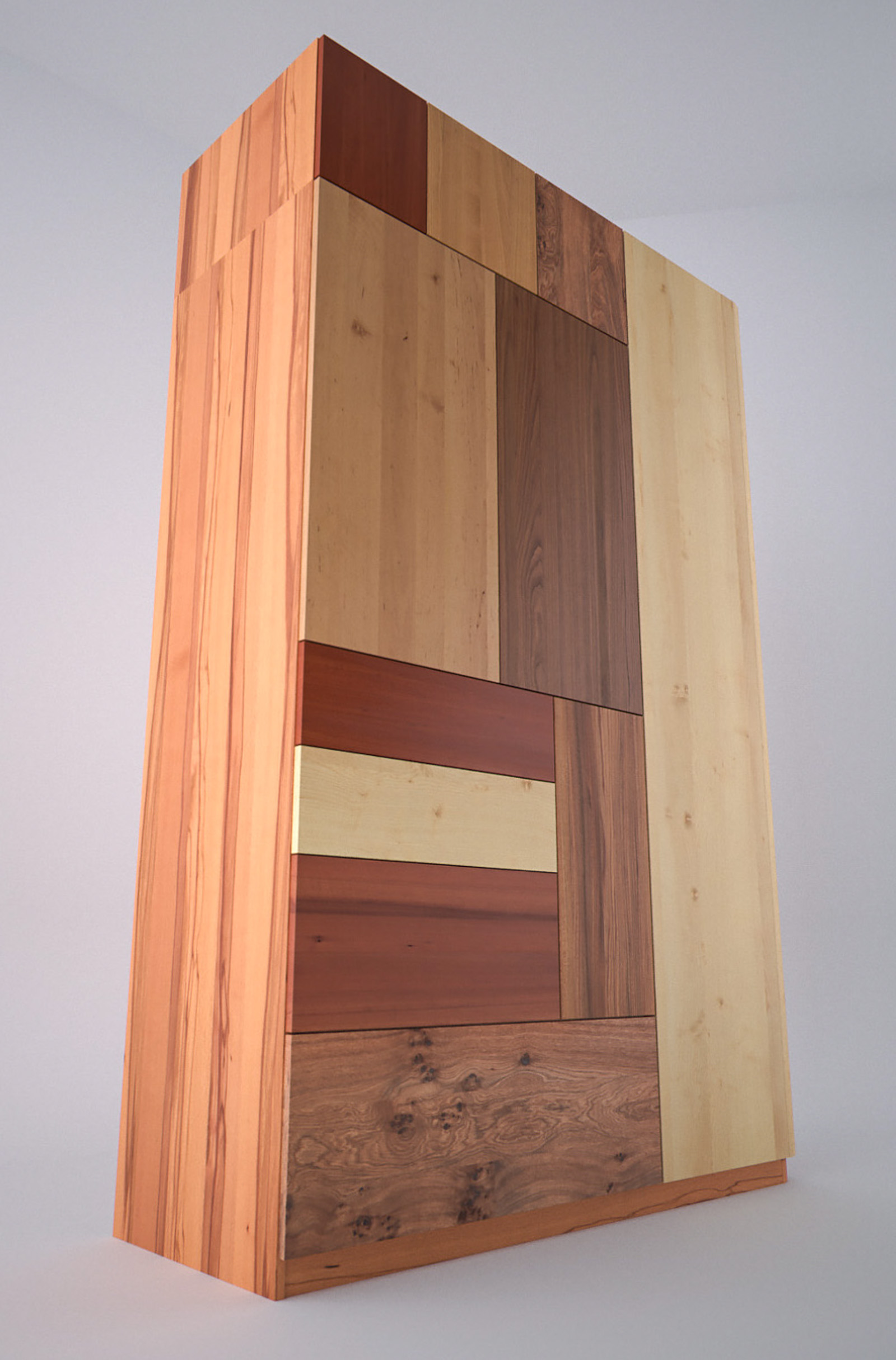 3D-Visualisierung Garderobenschrank