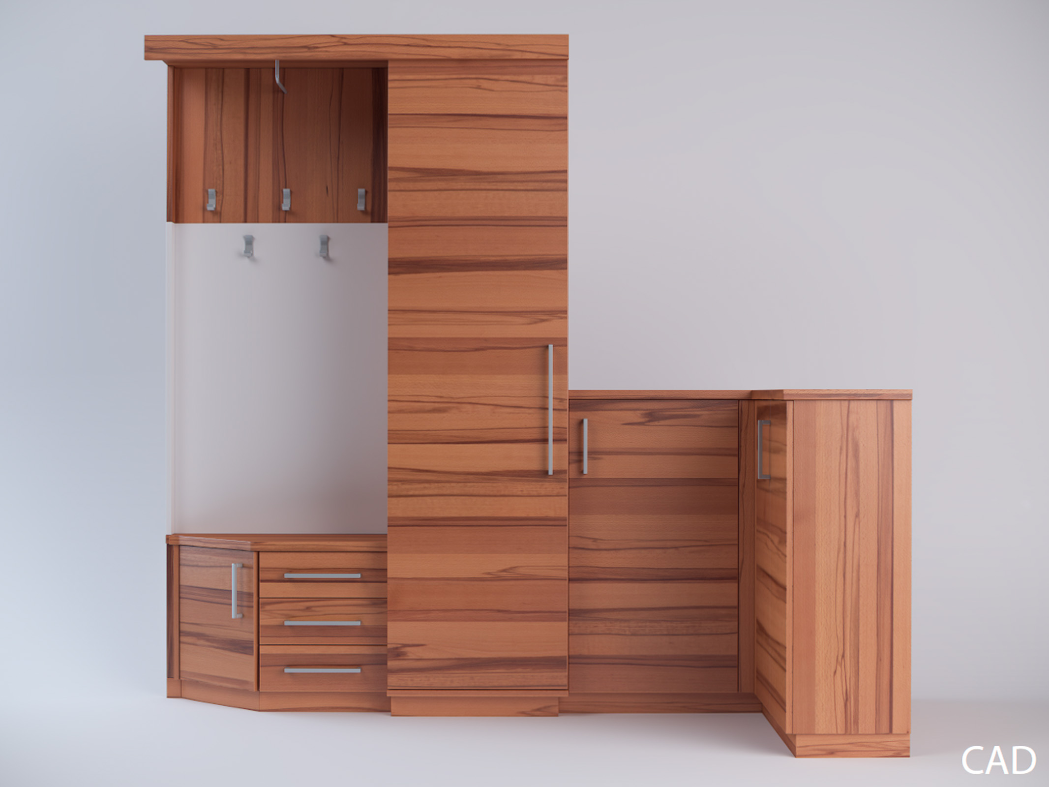 3D-Visualisierung Garderobe