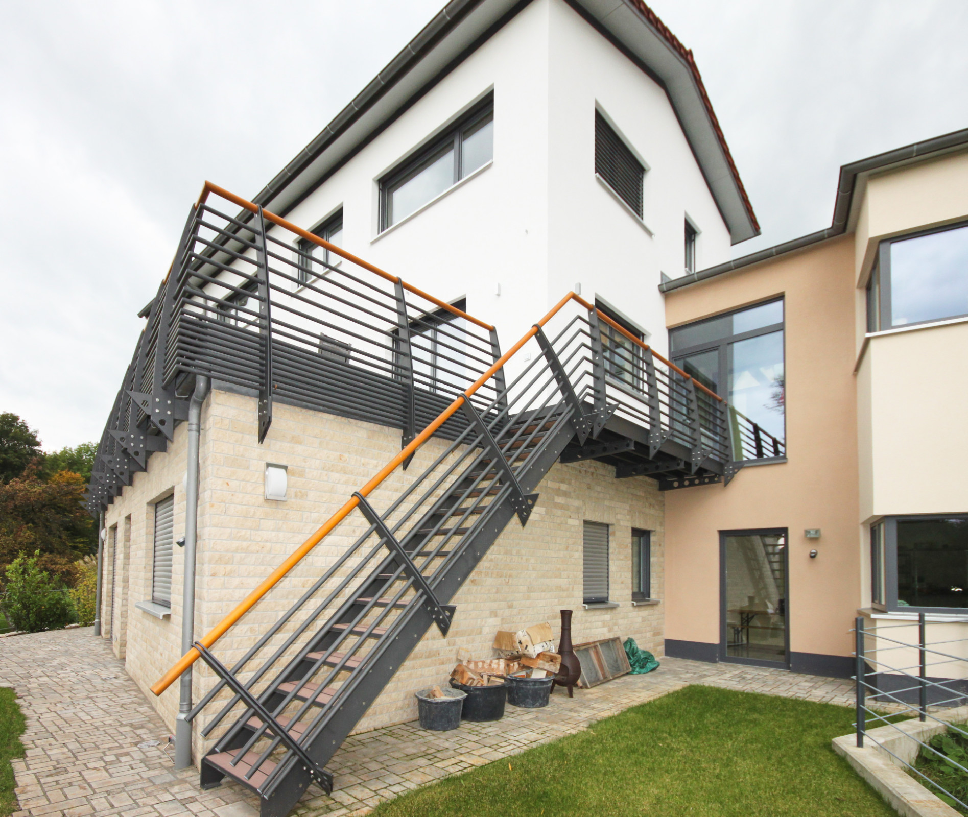 Holz-Alu-Fenster RAL 7015 Schiefergrau