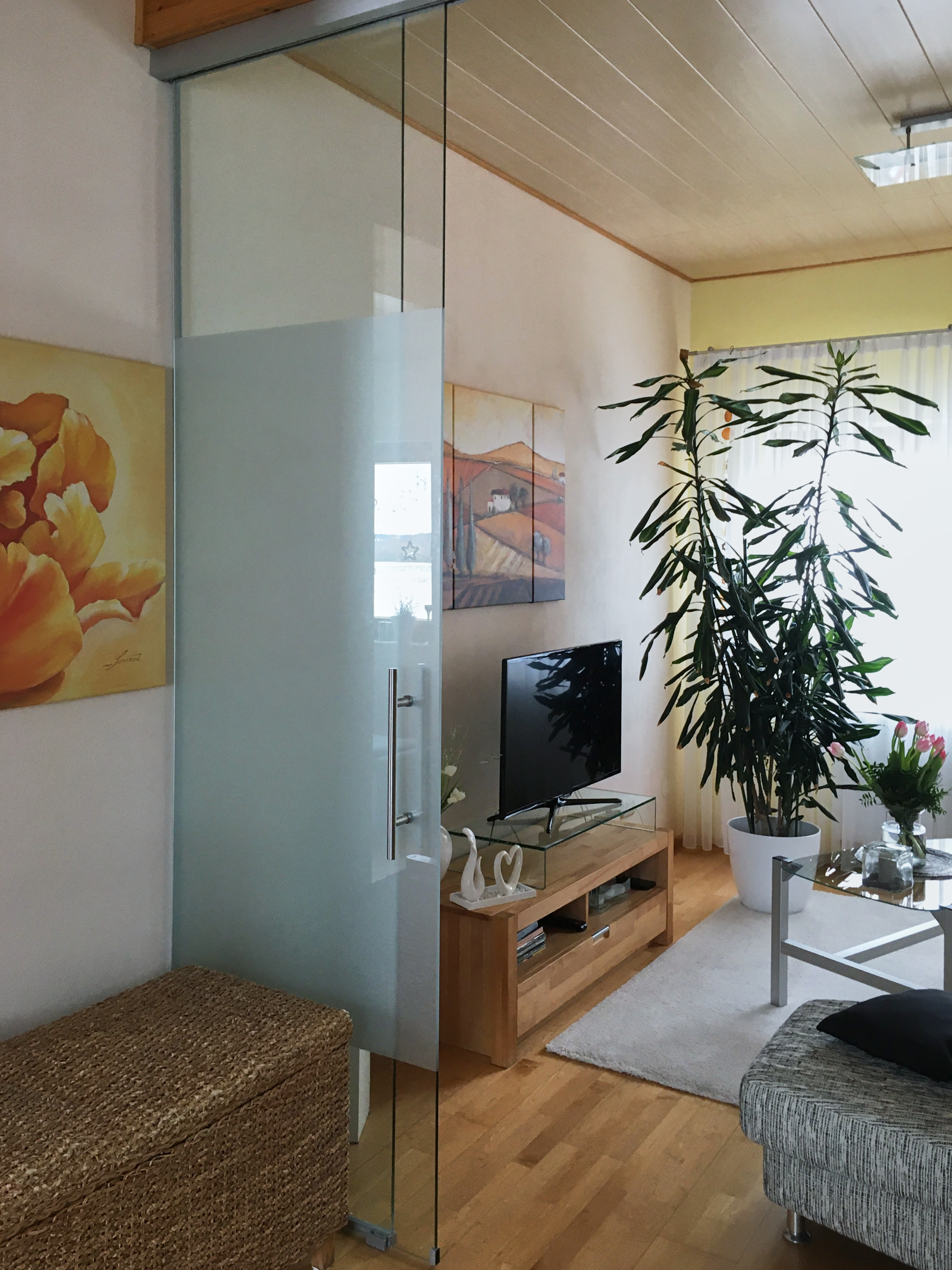 Ganzglasschiebetüre