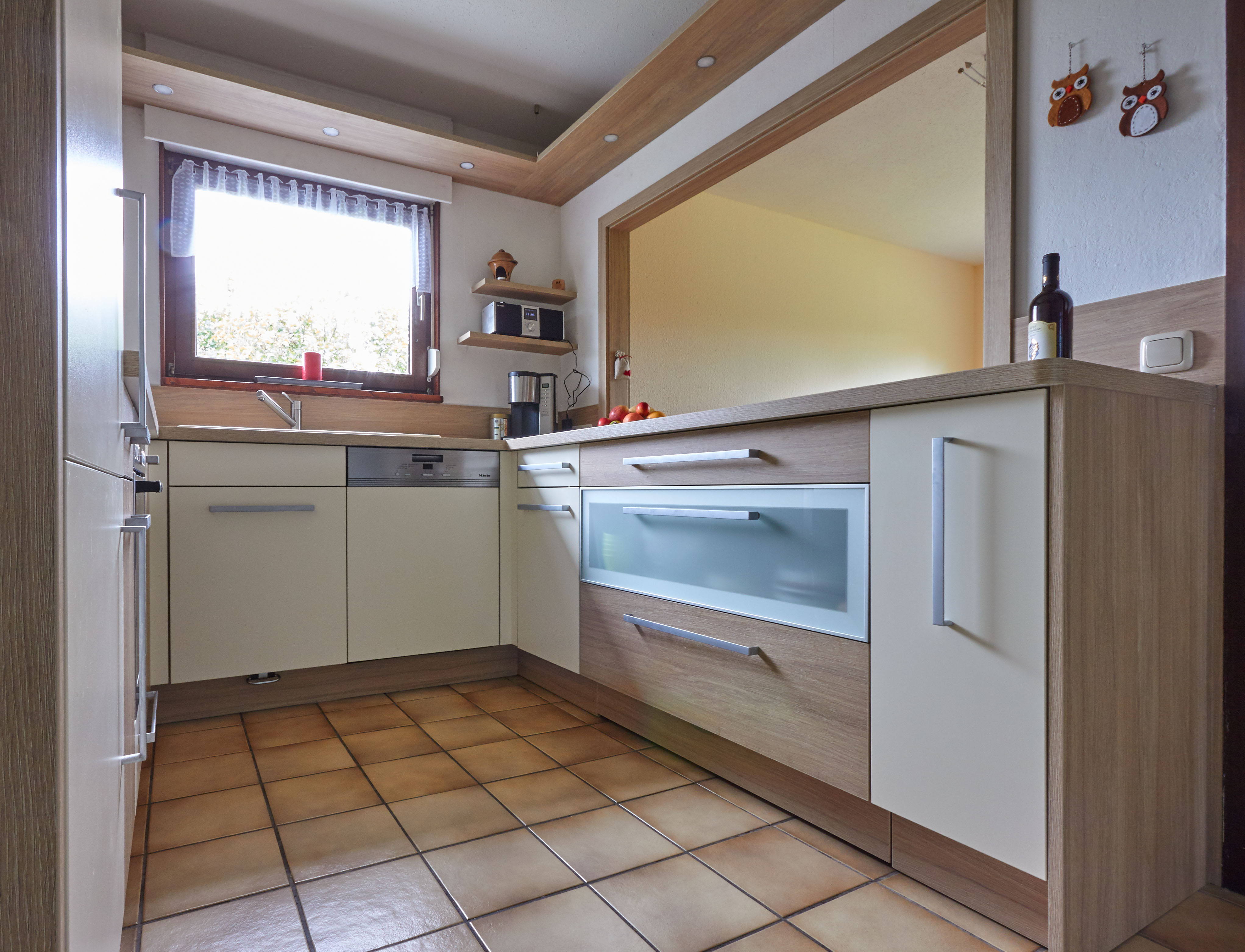 Küche Dekor Kronospan K 006 PW Amber Urban Oak, Fronten L3191 TF Vanillebeige