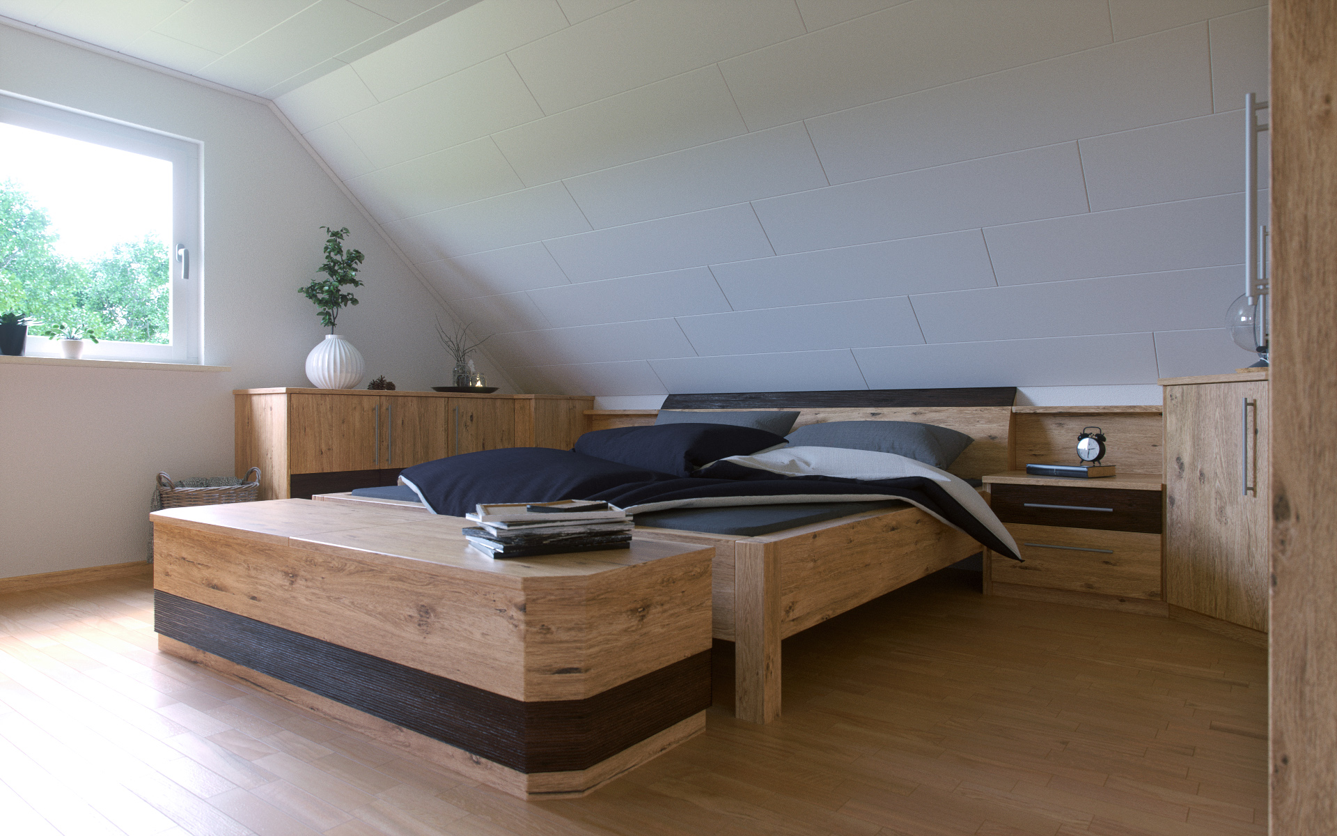 3D-Visualisierung Schlafzimmer