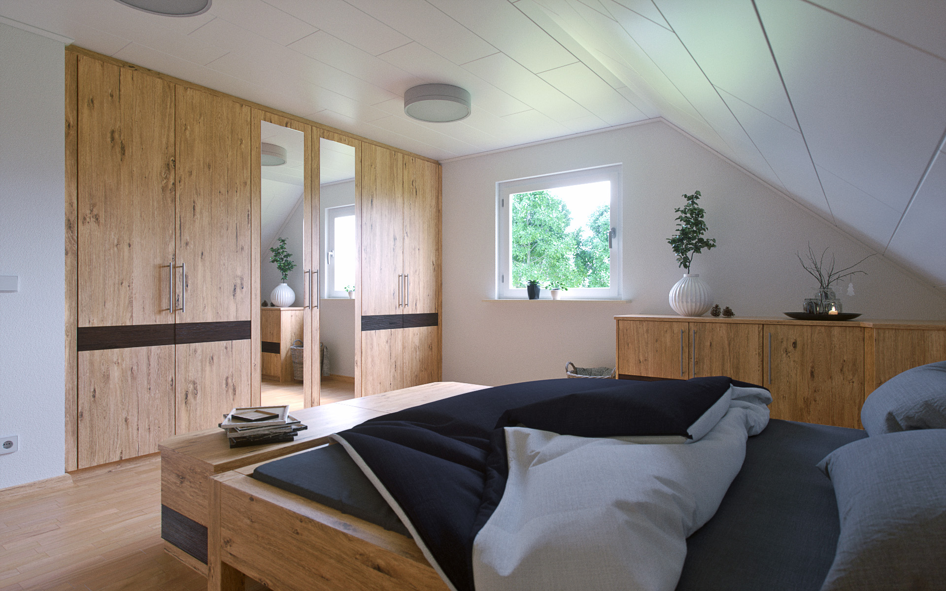 3D-Visualisierung Schlafzimmer